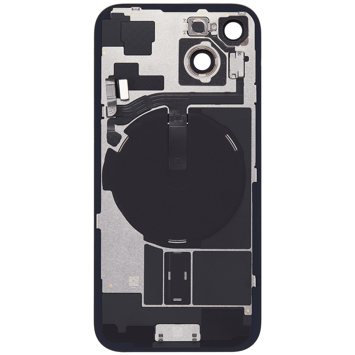 Iphone 15 ile Uyumlu Arka Cam Çelik Plakalı Kablosuz NFC Şarj MagSafe Mıknatıs ve El Feneri Esnek ile Uyumlu Full Rose - Görsel 3