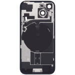 Iphone 15 ile Uyumlu Arka Cam Çelik Plakalı Kablosuz NFC Şarj MagSafe Mıknatıs ve El Feneri Esnek ile Uyumlu Full Rose - Görsel 3