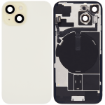 Iphone 15 ile Uyumlu Arka Cam Çelik Plakalı Kablosuz NFC Şarj MagSafe Mıknatıs ve El Feneri Esnek ile Uyumlu Full Sarı - Görsel 2