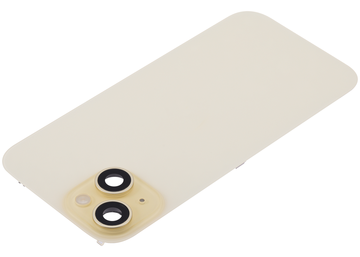 Iphone 15 ile Uyumlu Arka Cam Çelik Plakalı Kablosuz NFC Şarj MagSafe Mıknatıs ve El Feneri Esnek ile Uyumlu Full Sarı - Görsel 4
