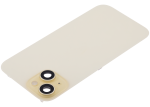 Iphone 15 ile Uyumlu Arka Cam Çelik Plakalı Kablosuz NFC Şarj MagSafe Mıknatıs ve El Feneri Esnek ile Uyumlu Full Sarı - Görsel 4