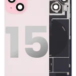 Iphone 15 ile Uyumlu Arka Cam Çelik Plakalı