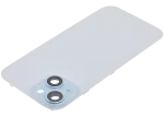 Iphone 15 ile Uyumlu Arka Cam Çelik Plakalı MagSafe Mıknatıs Önceden Takılmış Kapak  Mavi - Görsel 4