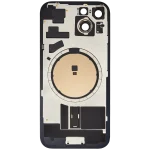 Iphone 15 ile Uyumlu Arka Cam Çelik Plakalı MagSafe Mıknatıs Önceden Takılmış Kapak  Rose - Görsel 3