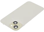 Iphone 15 ile Uyumlu Arka Cam Çelik Plakalı MagSafe Mıknatıs Önceden Takılmış Kapak  Sarı - Görsel 4