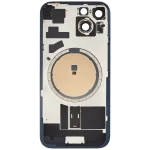 Iphone 15 ile Uyumlu Arka Cam Çelik Plakalı MagSafe Mıknatıs Önceden Takılmış Kapak  Yeşil - Görsel 3