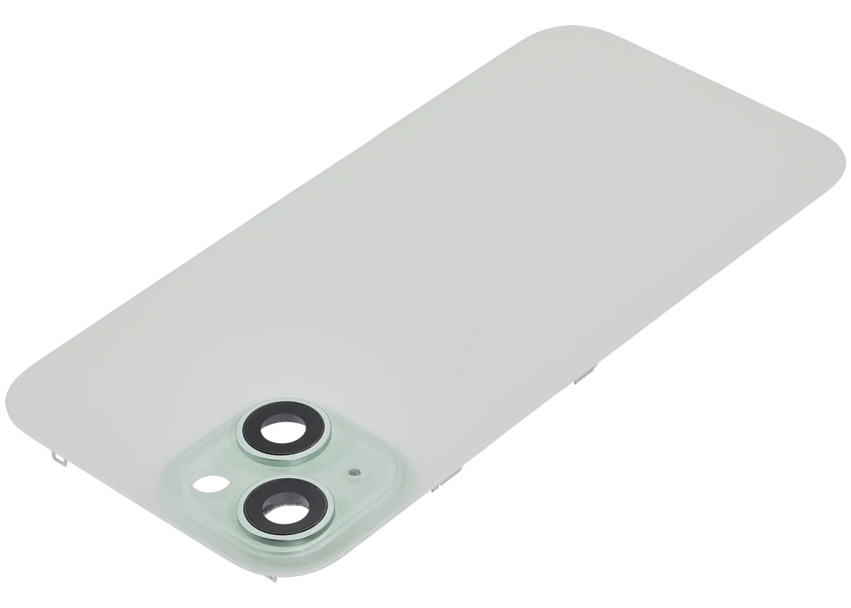 Iphone 15 ile Uyumlu Arka Cam Çelik Plakalı MagSafe Mıknatıs Önceden Takılmış Kapak  Yeşil - Görsel 4