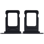 Iphone 15 ile Uyumlu Çift Sim Kart Tepsisi / 15 Plus Siyah ile Uyumlu - Görsel 2