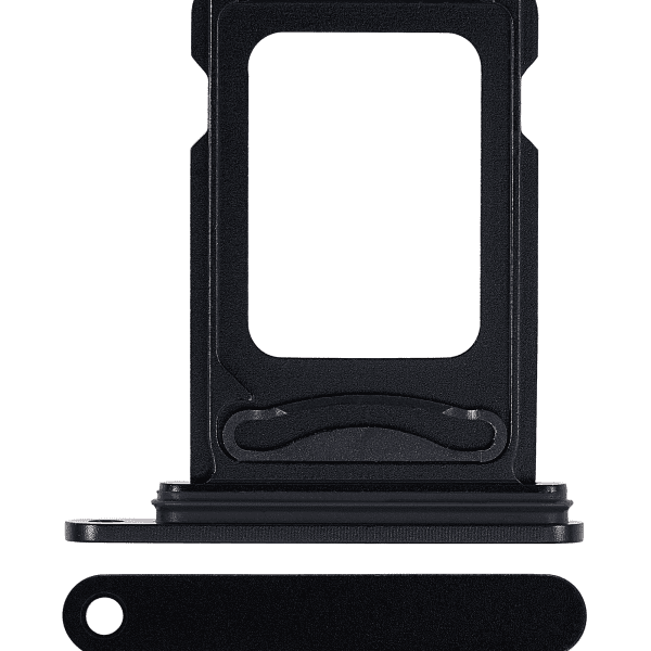 Iphone 15 ile Uyumlu Çift Sim Kart Tepsisi / 15 Plus Siyah ile Uyumlu