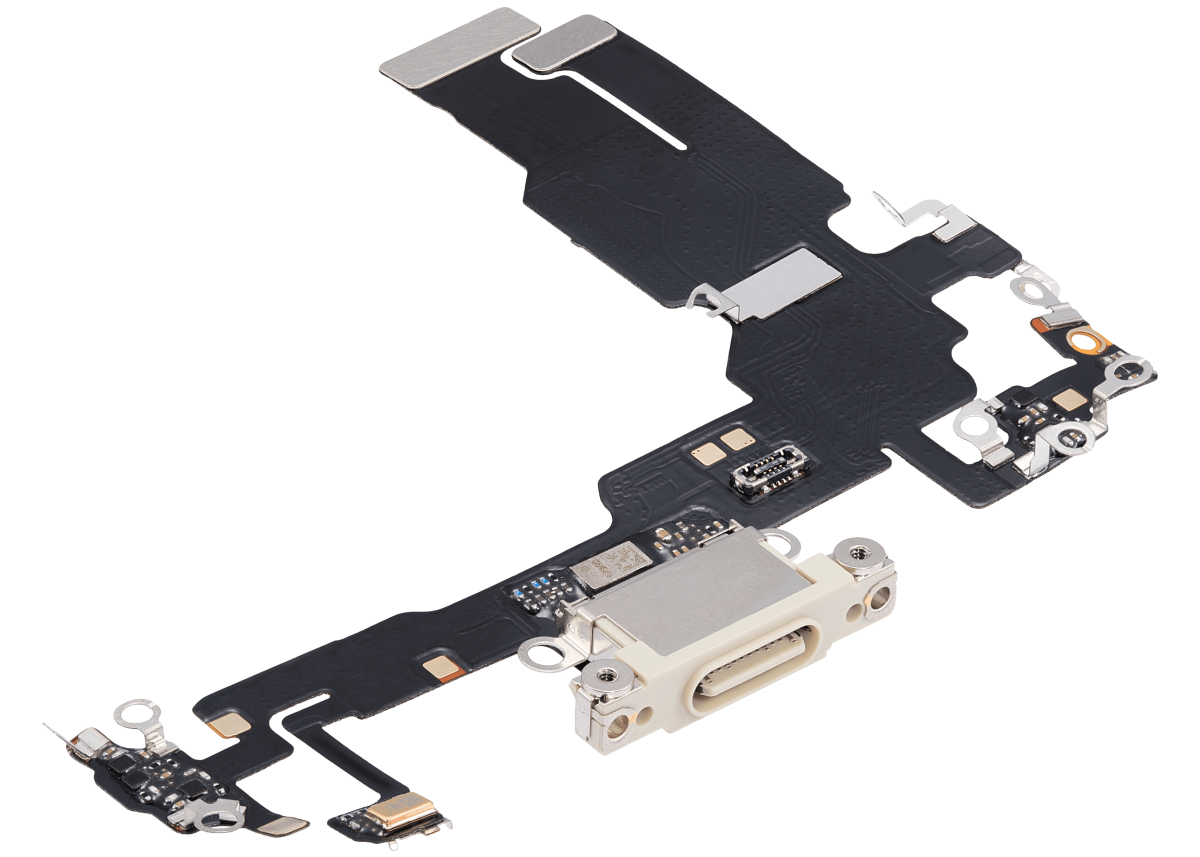Iphone 15 ile Uyumlu Şarj Portu Esnek Kablosu Aftermarket Plus Sarı ile Uyumlu - Görsel 3