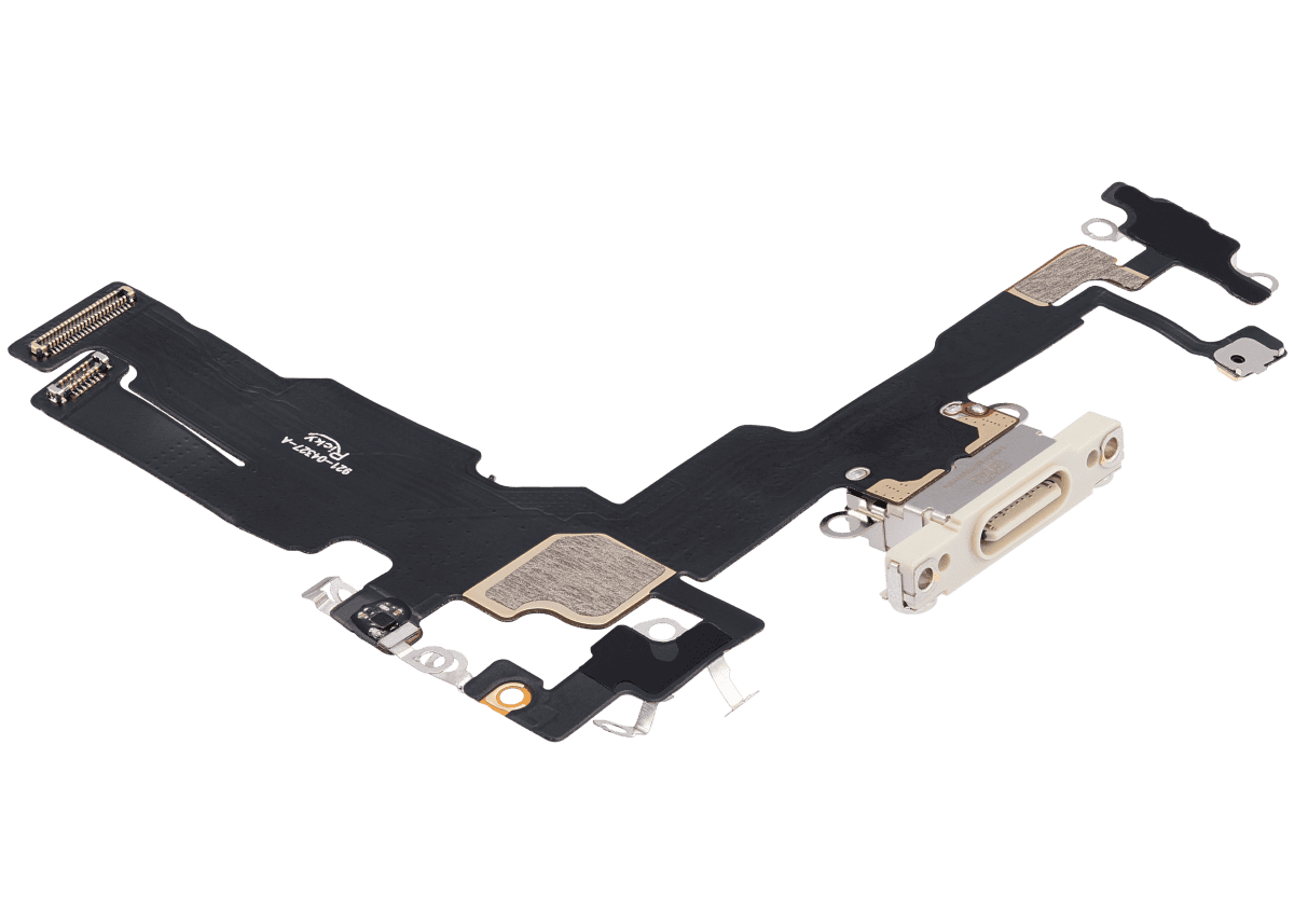 Iphone 15 ile Uyumlu Şarj Portu Esnek Kablosu Aftermarket Plus Sarı ile Uyumlu - Görsel 4