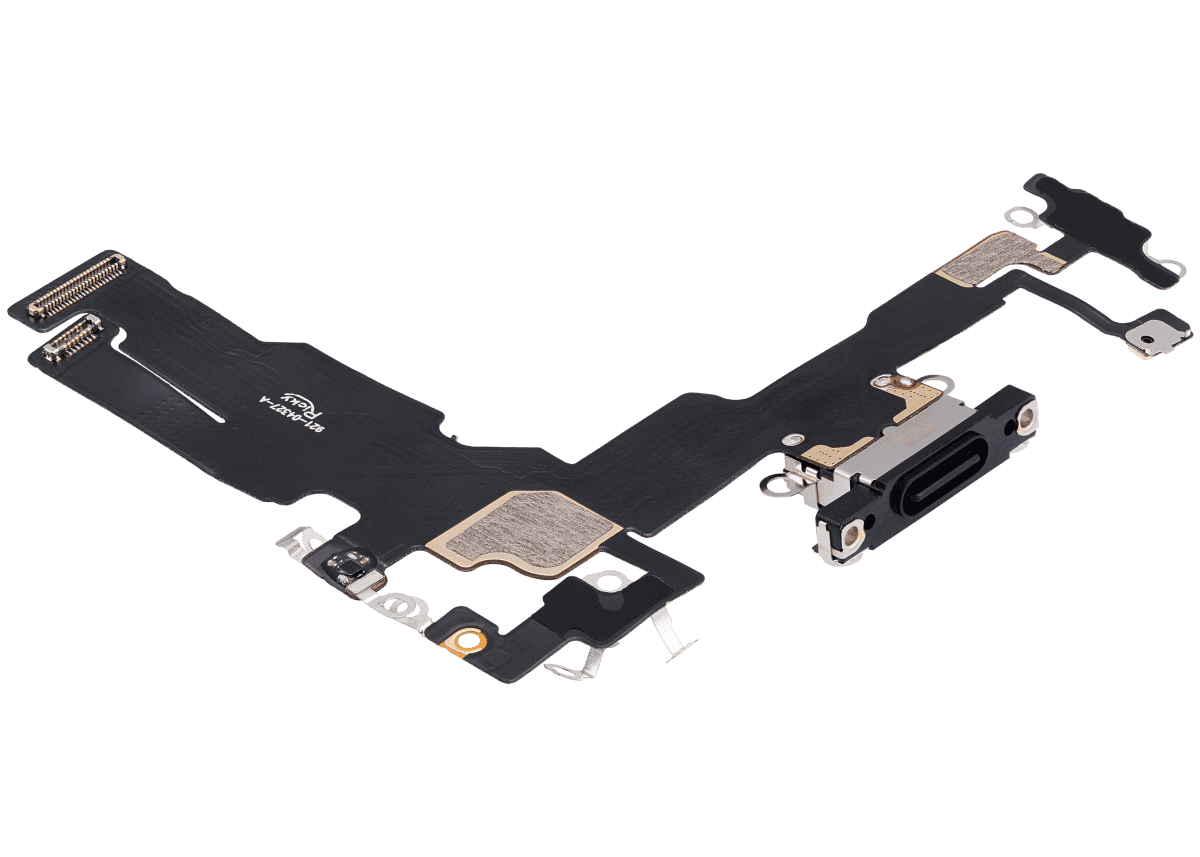 Iphone 15 ile Uyumlu Şarj Portu Esnek Kablosu Aftermarket Plus Siyah ile Uyumlu - Görsel 4