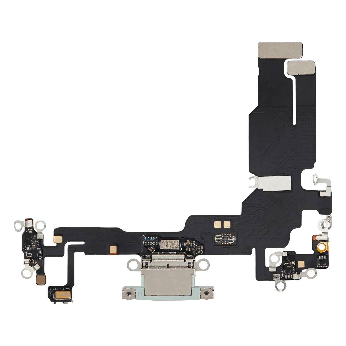 Iphone 15 ile Uyumlu Şarj Portu Esnek Kablosu Aftermarket Plus ile Uyumlu Yeşil