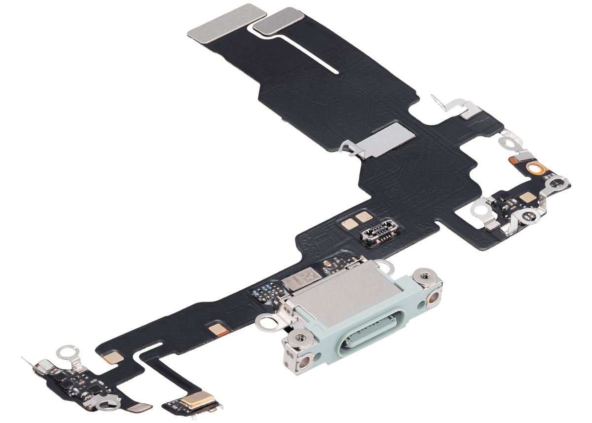 Iphone 15 ile Uyumlu Şarj Portu Esnek Kablosu Aftermarket Plus ile Uyumlu Yeşil - Görsel 3