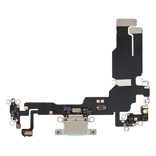 Iphone 15 ile Uyumlu Şarj Portu Esnek Kablosu Aftermarket Plus ile Uyumlu Yeşil