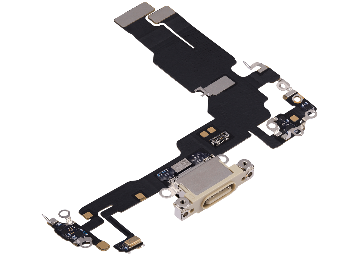 Iphone 15 ile Uyumlu Şarj Portu Esnek Kablosu Premium Sarı ile Uyumlu - Görsel 3