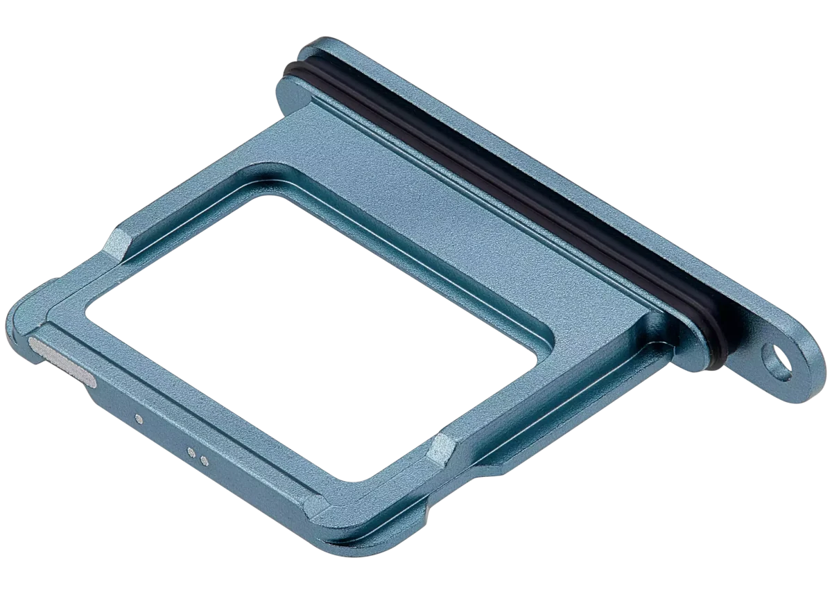 Iphone 16 Plus ile Uyumlu / 16 Plus ile Uyumlu Tek Sim Kart Tepsisi Teal - Görsel 4