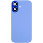 Iphone 16 Plus ile Uyumlu Arka Cam Çelik Plakalı Kablosuz NFC Şarj MagSafe Mıknatıs ve El Feneri Esnek ile Uyumlu Full A Sınıfı Ultramarine - Görsel 3