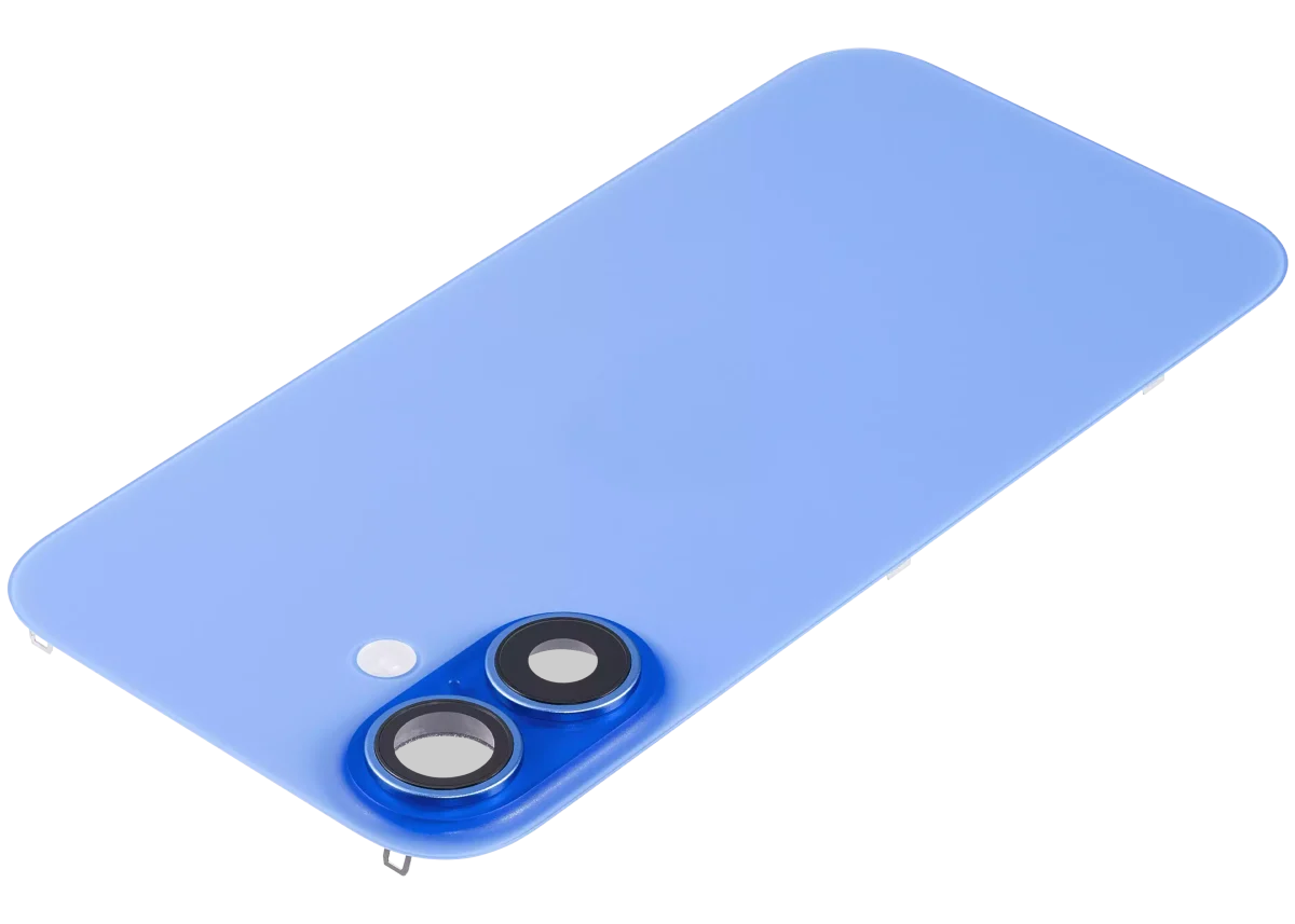 Iphone 16 Plus ile Uyumlu Arka Cam Çelik Plakalı Kablosuz NFC Şarj MagSafe Mıknatıs ve El Feneri Esnek ile Uyumlu Full A Sınıfı Ultramarine - Görsel 5