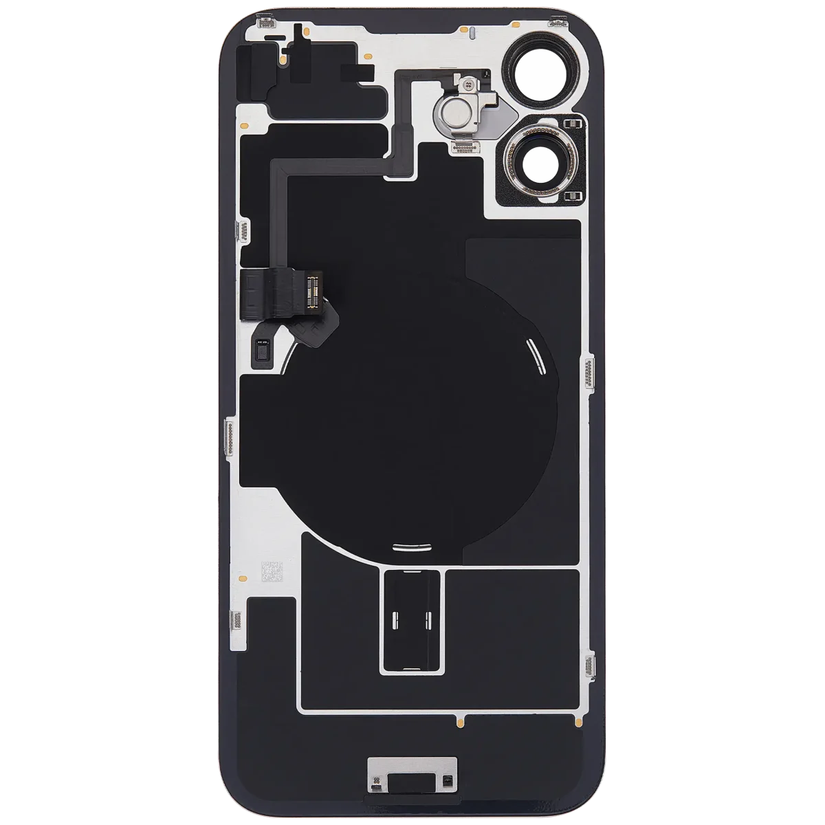 Iphone 16 Plus ile Uyumlu Arka Cam Çelik Plakalı Kablosuz NFC Şarj MagSafe Mıknatıs ve El Feneri Esnek ile Uyumlu Full  Rose - Görsel 4