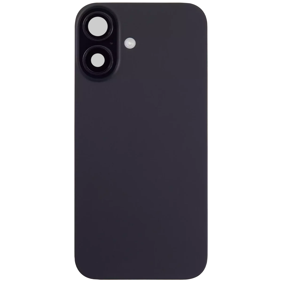 Iphone 16 Plus ile Uyumlu Arka Cam Çelik Plakalı Kablosuz NFC Şarj MagSafe Mıknatıs ve El Feneri Esnek ile Uyumlu Full Siyah - Görsel 3