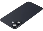 Iphone 16 Plus ile Uyumlu Arka Cam Çelik Plakalı Kablosuz NFC Şarj MagSafe Mıknatıs ve El Feneri Esnek ile Uyumlu Full Siyah - Görsel 5
