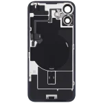 Iphone 16 Plus ile Uyumlu Arka Cam Çelik Plakalı Kablosuz NFC Şarj MagSafe Mıknatıs ve El Feneri Esnek ile Uyumlu Full  Teal - Görsel 4