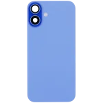 Iphone 16 Plus ile Uyumlu Arka Cam Çelik Plakalı Kablosuz NFC Şarj MagSafe Mıknatıs ve El Feneri Esnek ile Uyumlu Full  Ultramarine - Görsel 3