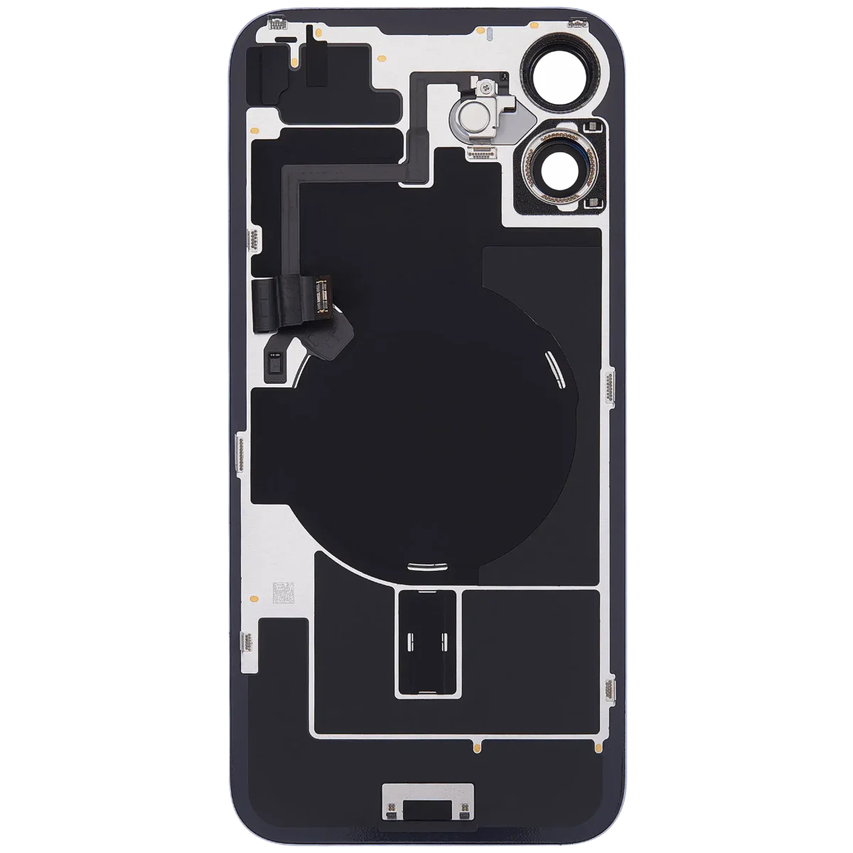 Iphone 16 Plus ile Uyumlu Arka Cam Çelik Plakalı Kablosuz NFC Şarj MagSafe Mıknatıs ve El Feneri Esnek ile Uyumlu Full  Ultramarine - Görsel 4
