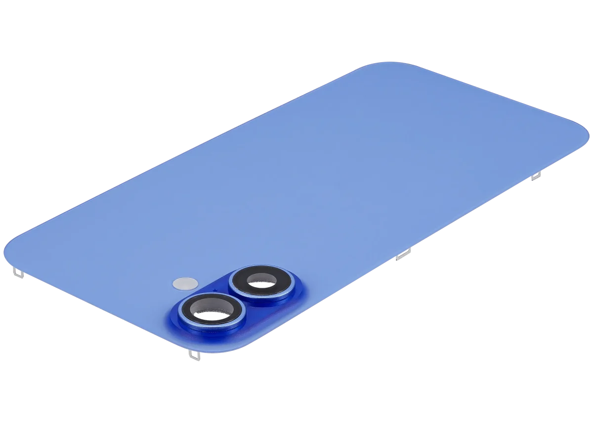 Iphone 16 Plus ile Uyumlu Arka Cam Çelik Plakalı Kablosuz NFC Şarj MagSafe Mıknatıs ve El Feneri Esnek ile Uyumlu Full  Ultramarine - Görsel 5