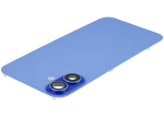 Iphone 16 Plus ile Uyumlu Arka Cam Çelik Plakalı Kablosuz NFC Şarj MagSafe Mıknatıs ve El Feneri Esnek ile Uyumlu Full  Ultramarine - Görsel 5