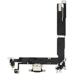 Iphone 16 Plus ile Uyumlu Şarj Portu Esnek Kablosu Plus Siyah ile Uyumlu