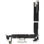 Iphone 16 Plus ile Uyumlu Şarj Portu Esnek Kablosu Plus ile Uyumlu Beyaz