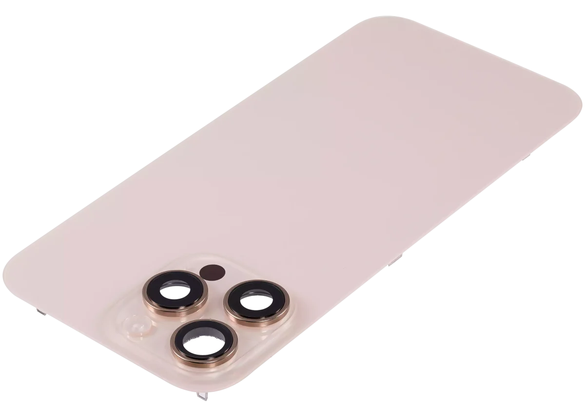 Iphone 16 Pro Max ile Uyumlu Arka Cam Çelik Plakalı Kablosuz NFC Şarj MagSafe Mıknatıs ve El Feneri Esnek ile Uyumlu Full Çöl Titanyumu - Görsel 4