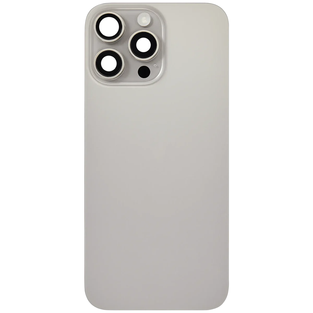 Iphone 16 Pro Max ile Uyumlu Arka Cam Çelik Plakalı Kablosuz NFC Şarj MagSafe Mıknatıs ve El Feneri Esnek ile Uyumlu Full  Doğal Titanyum - Görsel 3