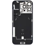 Iphone 16 Pro Max ile Uyumlu Arka Cam Çelik Plakalı Kablosuz NFC Şarj MagSafe Mıknatıs ve El Feneri Esnek ile Uyumlu Full  Doğal Titanyum - Görsel 4