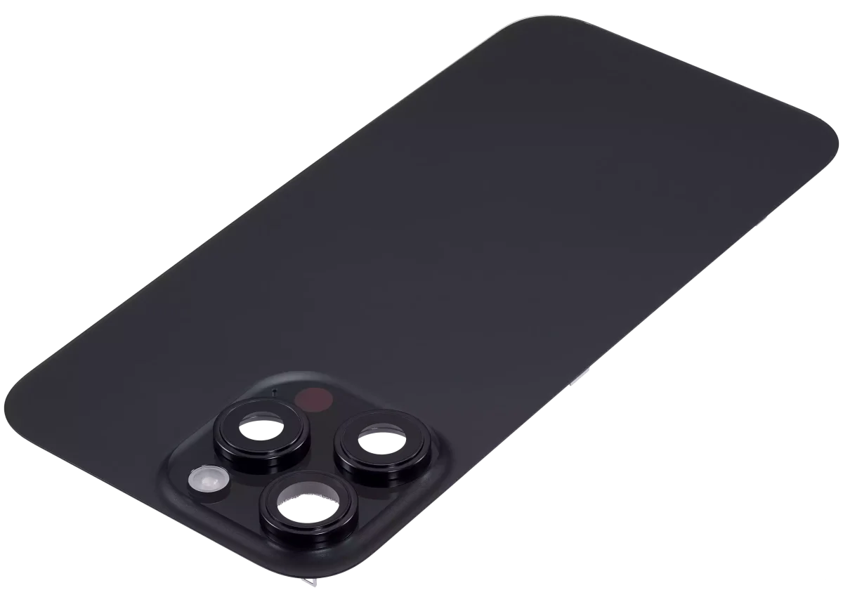 Iphone 16 Pro Max ile Uyumlu Arka Cam Çelik Plakalı Kablosuz NFC Şarj MagSafe Mıknatıs ve El Feneri Esnek ile Uyumlu Full Siyah Titanyum - Görsel 4