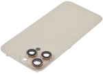 Iphone 16 Pro Max ile Uyumlu Arka Cam Çelik Plakalı MagSafe Mıknatıs Önceden Takılmış Kapak  Çöl Titanyumu - Görsel 5