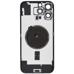 Iphone 16 Pro Max ile Uyumlu Arka Cam Çelik Plakalı MagSafe Mıknatıs Önceden Takılmış Kapak  Doğal Titanyum - Görsel 4