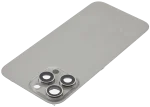 Iphone 16 Pro Max ile Uyumlu Arka Cam Çelik Plakalı MagSafe Mıknatıs Önceden Takılmış Kapak  Doğal Titanyum - Görsel 5