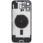 Iphone 16 Pro Max ile Uyumlu Arka Cam Çelik Plakalı MagSafe Mıknatıs Önceden Takılmış Kapak  Siyah Titanyum - Görsel 4