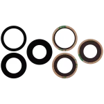 Iphone 16 Pro Max ile Uyumlu Arka Kamera Servis Paket Orjinal Ürün Lensi Sadece Cam Yapışkanlı / 16 Pro Max 3 Parça Set Gerçek Safir Premium - Görsel 2