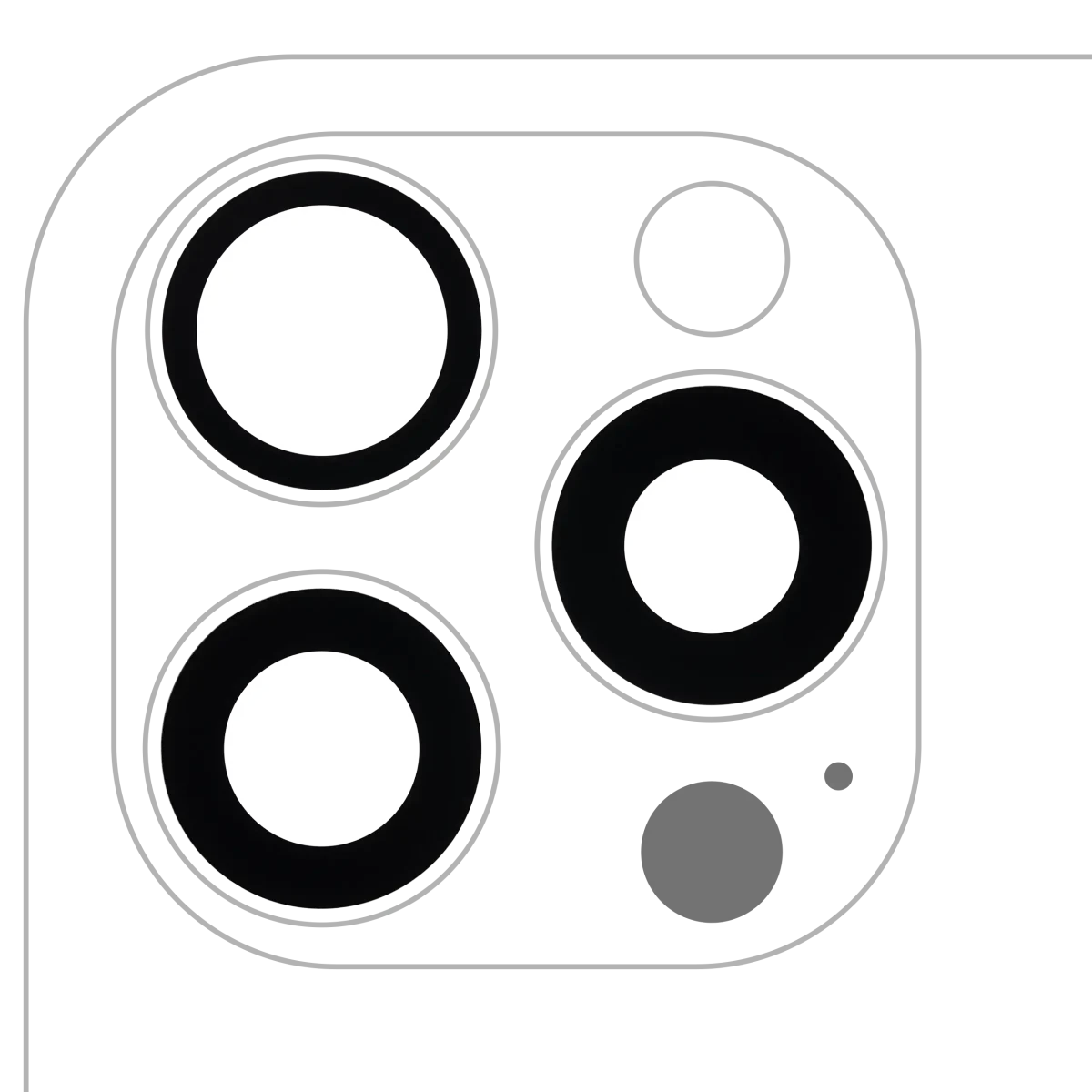 Iphone 16 Pro Max ile Uyumlu Arka Kamera Servis Paket Orjinal Ürün Lensi Sadece Cam Yapışkanlı / 16 Pro Max 3 Parça Set Gerçek Safir Premium