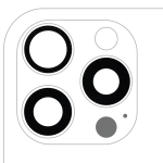 Iphone 16 Pro Max ile Uyumlu Arka Kamera Servis Paket Orjinal Ürün Lensi Sadece Cam Yapışkanlı / 16 Pro Max 3 Parça Set Gerçek Safir Premium