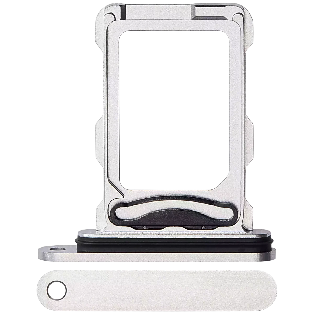 Iphone 16 Pro Max ile Uyumlu Çift Sim Kart Tepsisi / 16 Pro Max Beyaz Titanyum ile Uyumlu