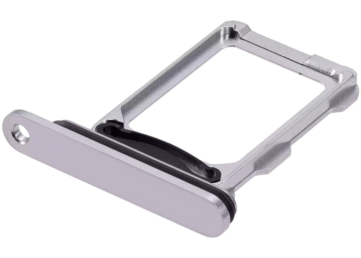 Iphone 16 Pro Max ile Uyumlu Çift Sim Kart Tepsisi / 16 Pro Max Beyaz Titanyum ile Uyumlu - Görsel 4