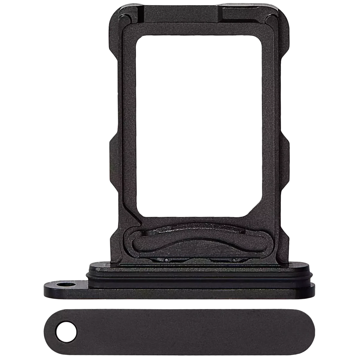 Iphone 16 Pro Max ile Uyumlu Çift Sim Kart Tepsisi / 16 Pro Max Siyah Titanyum ile Uyumlu