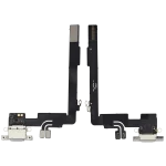 Iphone 16 Pro Max ile Uyumlu Şarj Portu Esnek Kablosu Aftermarket Plus ile Uyumlu Beyaz Titanyum - Görsel 2