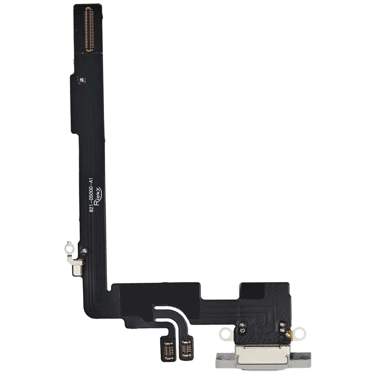 Iphone 16 Pro Max ile Uyumlu Şarj Portu Esnek Kablosu Aftermarket Plus ile Uyumlu Beyaz Titanyum - Görsel 3