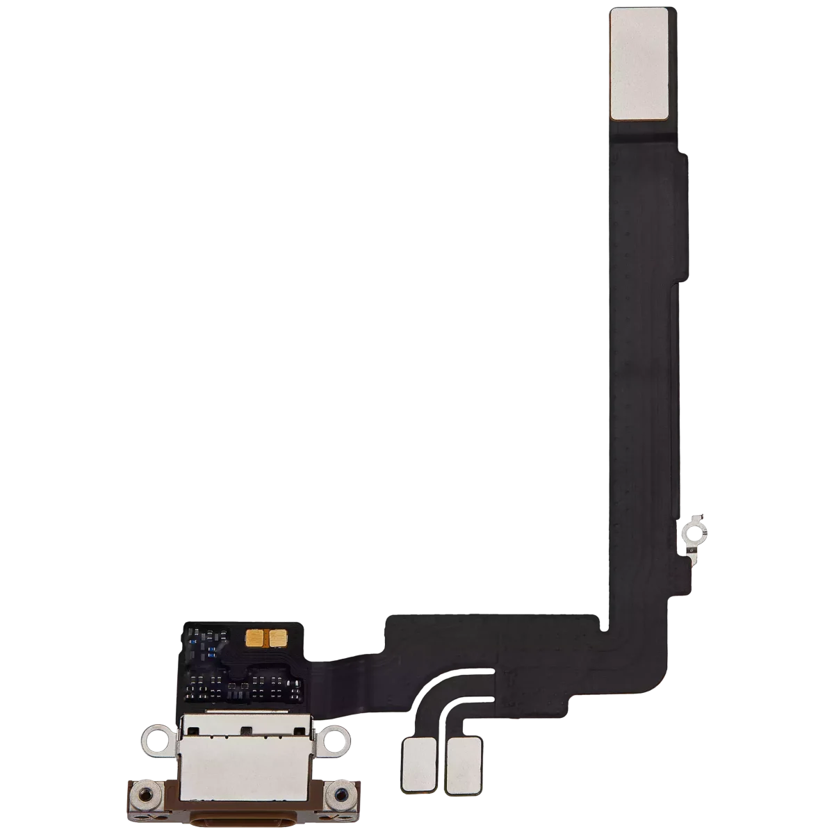 Iphone 16 Pro Max ile Uyumlu Şarj Portu Esnek Kablosu Premium Desert Titanium
